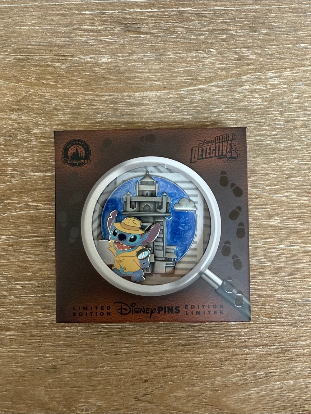 Disney Stitch Detective Blue and Tan Wall Art